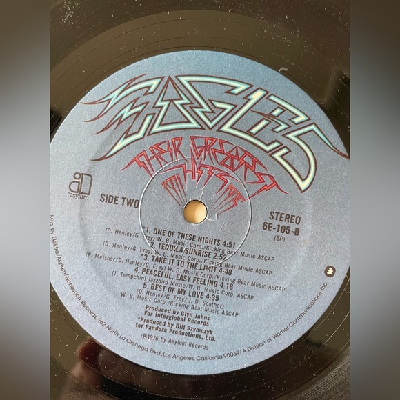 Eagles - the greatest hits 1971-1975- elektra/asylum/nonesuch records 1976 - Picture 3 of 7